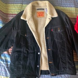 Vintage Levi's Men's Standard Trucker Sherpa Green Corduroy extra Large 70520